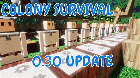 Colony Survival 030 Update Scientists And Tailors Update Colony