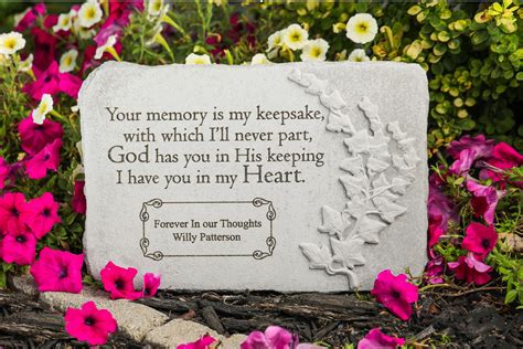 Your Memory Is My Keepsake Personalized Memorial Stone