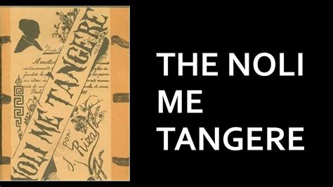 Noli Me Tangere Theme Cover Writing Printing And Characters Youtube