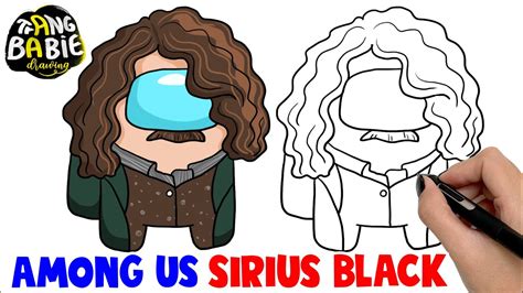 How To Draw Among Us Sirius Black Step By Step Easy Drawing 22 Youtube