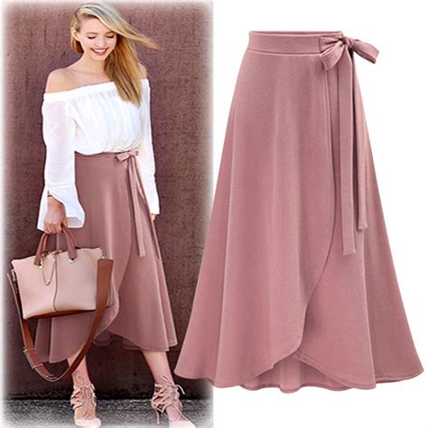 Women Summer Plus Size A Line Skirts Lace Up Solid Color Large Tulle