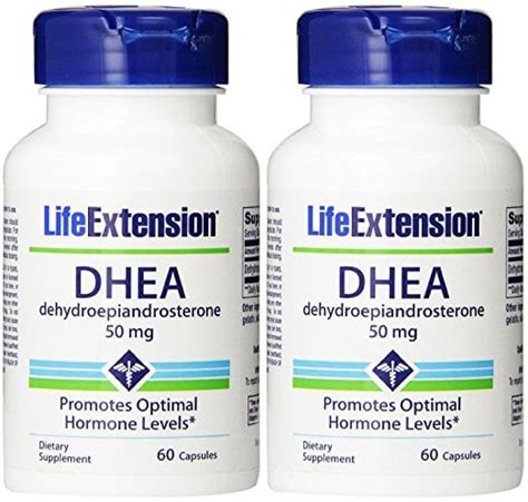 buy life extension dhea dehydroepiandrosterone 50 mg capsules 60 x 2 online at lowest price