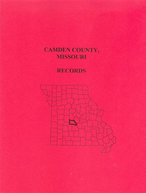 Camden County Missouri Records Mountain Press And Southern Genealogy Books