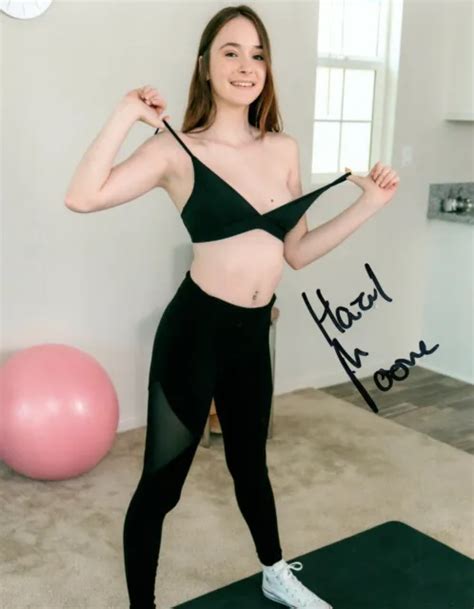 HAZEL MOORE SUPER Sexy Hot Adult Model Signed 8x10 Photo COA Proof 462
