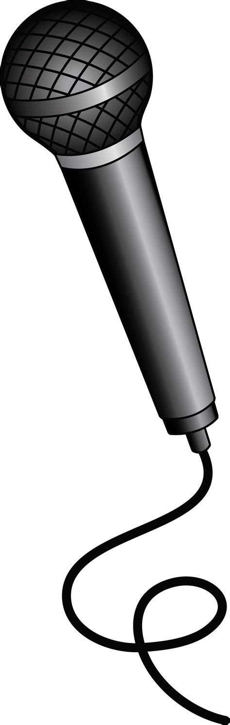 Microphone Clipart Microphone Black Free Images At Vector