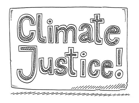 Climate Justice Protest Sign Drawing Drawing By Frank Ramspott Fine