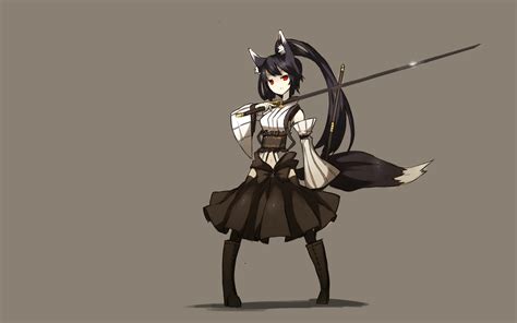 Boots Tails Skirts Long Hair Weapons Animal Ears Red Eyes