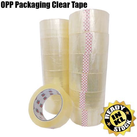 Opp Tape Clear Transparent Packaging Tape 48mm X 80 M Ready Stock