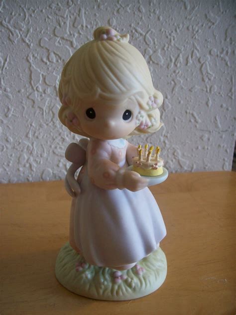 1990 Precious Moments “may Your Birthday Be A Blessing” Figurine Sculptures And Figurines