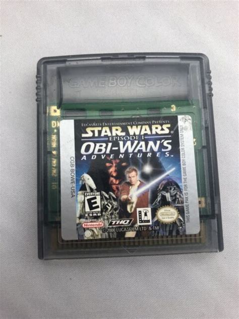 Star Wars Episode I Obi Wans Adventures Nintendo Game Boy Color