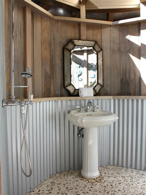 Corrugated Metal Shower Home Design Ideas Pictures Remodel And Decor