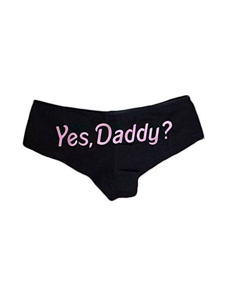 Buy Multitrust Sexy Women Yes Daddy Prints Naughty Briefs Panties Underwear Funny Lingerie