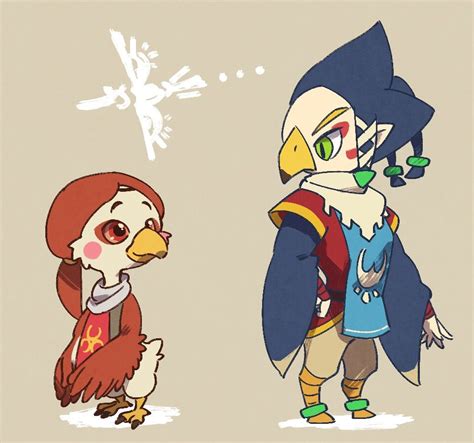 Legend Of Zelda Crossover Art Breath Of The Wild And Wind Waker Botw Style Medli And Ww Style