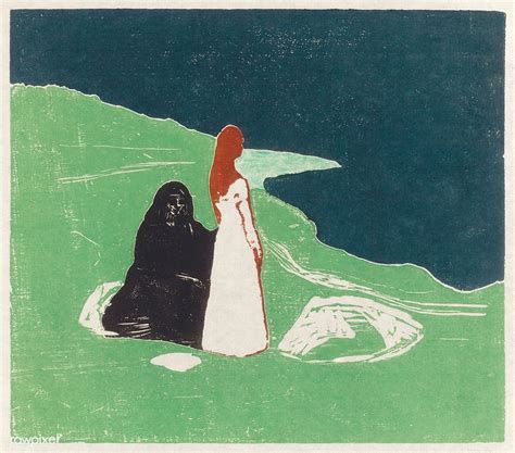 Two Women On The Shore 1898 By Edvard Munch Original From The Art