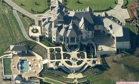Millionaire And Billionaire Mansions From Above An Aerial View Of The