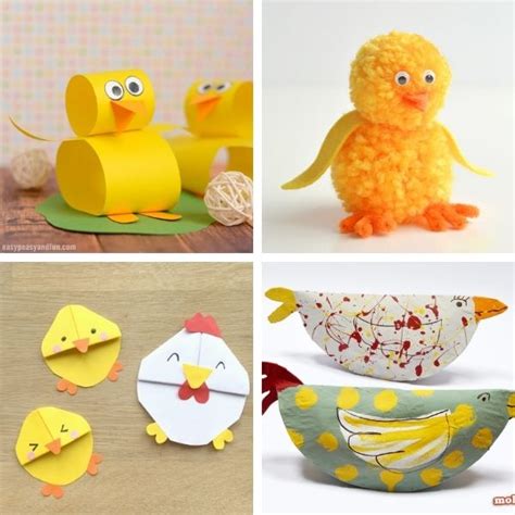 Chick And Chicken Crafts For Kids Stir The Wonder