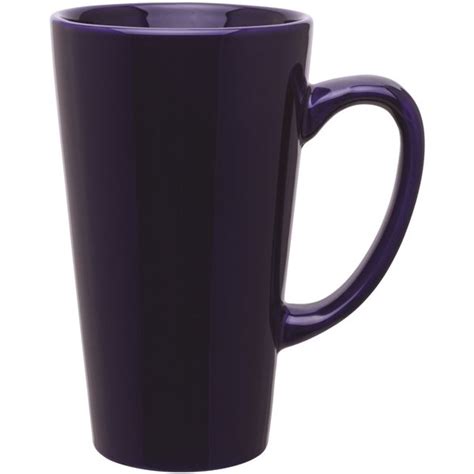 Custom Ceramic Tall Latte Mug Cobalt Blue 16 Oz