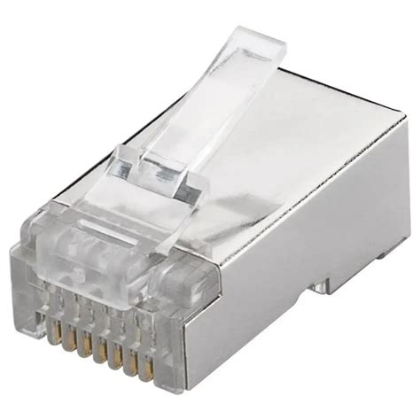 Connettore Plug Cavo Di Rete Rj45 Cat 6 Stp Schermato Wnt 93829