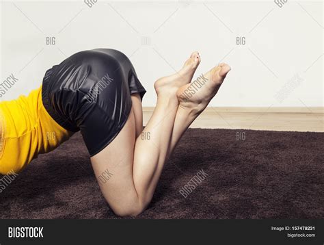 Sexy Girl On Her Knees Image Photo Free Trial Bigstock