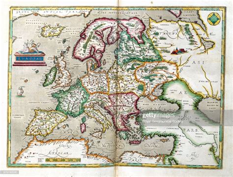 Europe From Orteliuss Theatrum Orbis Terrarum 1570 L Dk Orbis