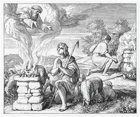 Cain And Abel Sacrifices To God