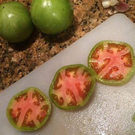 Our Tomatoes Are Green On The Outside And Red On The Inside