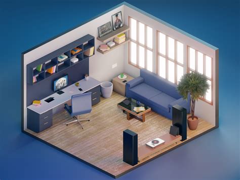 Work Room Interior Architecture Small Game Rooms 3d Interior Design