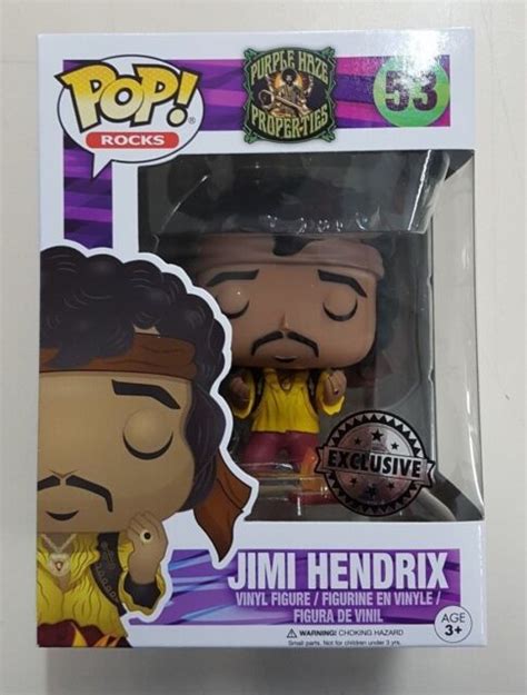 Funko Pop Rocks 53 Jimi Hendrix Monterey Vinyl Figure For Sale Online