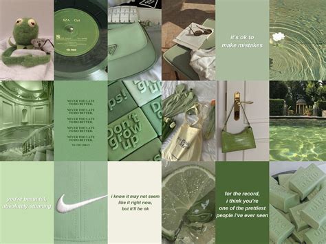 Sage Green Collage Wallpapers Top Free Sage Green Collage Backgrounds