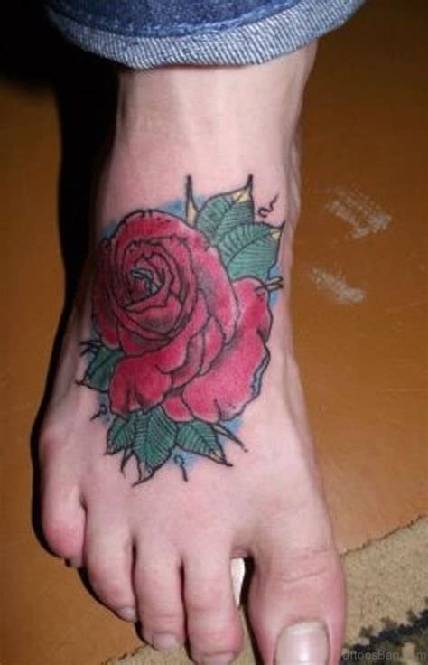 It works perfectly on the top of the foot. 50 Fabulous Rose Tattoos On Ankle