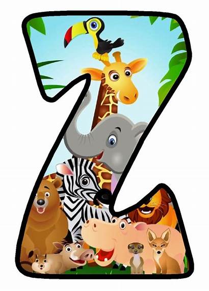 Safari Jungle Clipart Animals Letras Imprimir Para