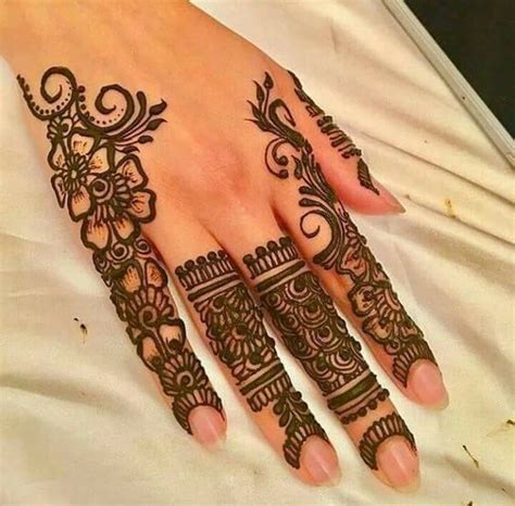 Best Arabic Henna Design For Fingers Fashion Beauty