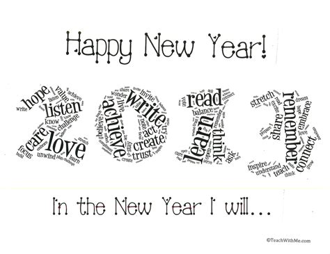 New Year Activities Iv New Year Words Word Work Activities New