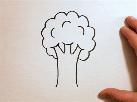 🌳 How To Draw A Cartoon Tree Easy Drawing For Kids