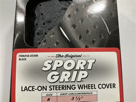 Superior 58 0550b Sport Grip Lace On Steering Wheel Cover Size B