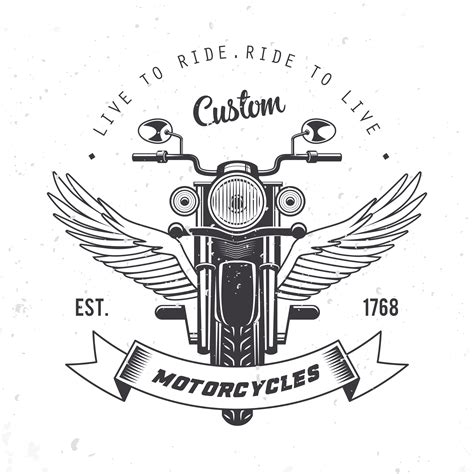 Vintage Motorcycle Emblem Vector 177918 Vector Art At Vecteezy
