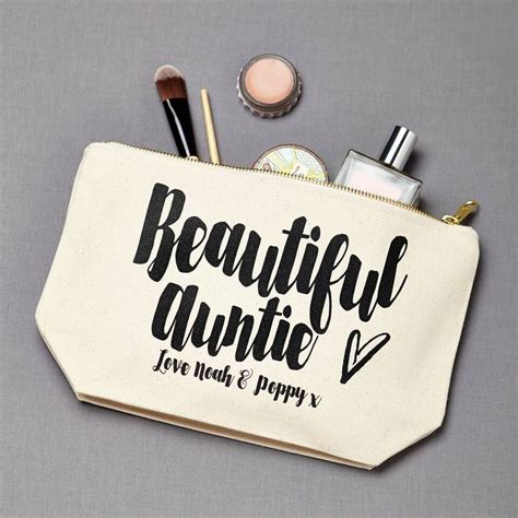 Born gifted have been selling personalised baby gifts for over 15 years. personalised 'beautiful auntie' make up pouch by tillyanna ...