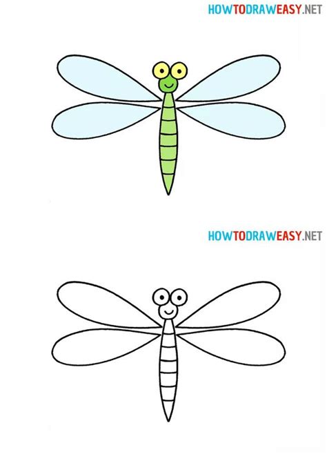 25 Easy Dragonfly Drawing Ideas How To Draw