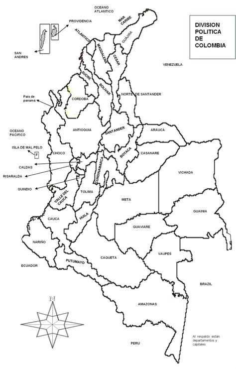 Croquis Del Mapa De Colombia