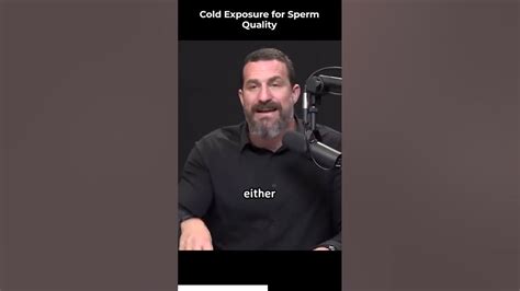Andrew Huberman Explaining The Importance Of Cold Exposure For Sperm Quality 😮😮 Shorts Youtube