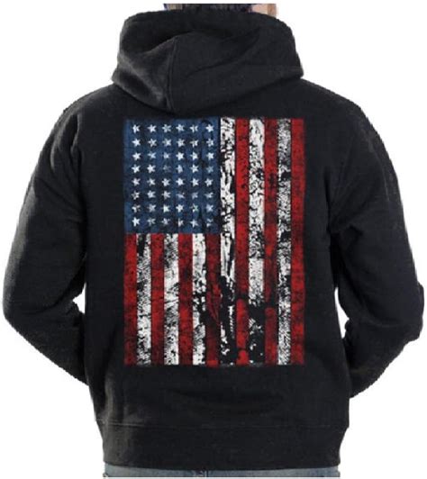 american flag mens hooded sweatshirt united states usa tattered flag hoodie clothing