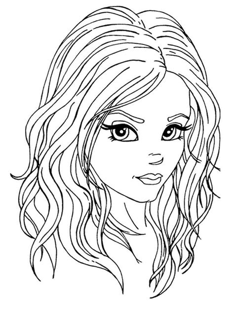 Girl Body Outline Coloring Page