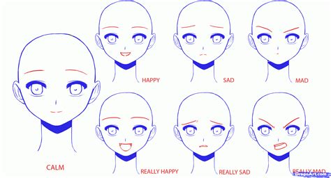 You can use the hatching technique how to draw anime face step by step. How to Draw Anime Girl Faces, Step by Step, Anime Heads, Anime, Draw Japanese Anime, Draw Manga ...