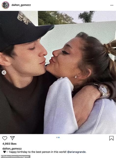 Ariana Grande Celebrates Birthday With Throwback Photos Dalton Gomez Makes A Rare Appearance