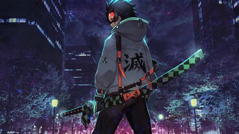 Download 1920x1080 Wallpaper Urban Ninja Anime Art Full