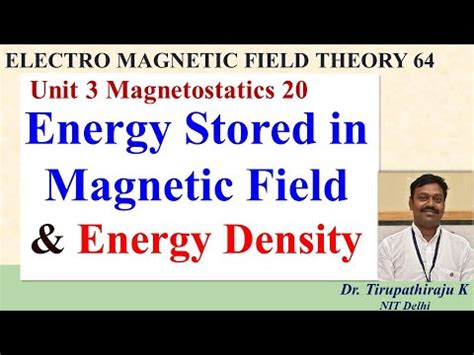 The electric flux passing through any closed surface is equal to the total charge enclosed by that surface. EMF64 Energy Stored in Magnetic Field & Energy Density ...