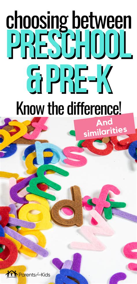 Preschool Vs Pre K Similarities And Differences Early Childhood