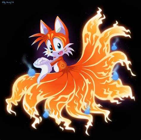 Tails Fire Kitsune By Montyth On Deviantart