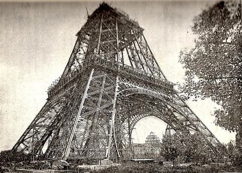 Eiffel Tower Under Construction July 1888 Paris France 1887 1889