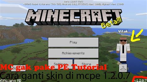 Cara Mengganti Skin Di Minecraft 1207 Youtube